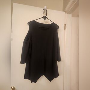 Black Cold Shoulder Tunic